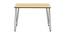 Thar Study Table - Beige (Beige, Metal Finish) by Urban Ladder - Rear View Design 1 - 359497