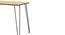 Thar Study Table - Beige (Beige, Metal Finish) by Urban Ladder - Design 1 Side View - 359498