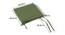 Puco Seat Cushions - Set of 2 (Avocado Green) by Urban Ladder - - 