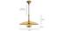 Cornel Hanging Lamp (Brass) by Urban Ladder - - 
