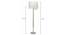 Unicorn Floor Lamp (White, White Shade Colour, Cotton Shade Material) by Urban Ladder - - 