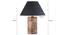 Manderley Table Lamp (Natural, Black Shade Colour, Cotton Shade Material) by Urban Ladder - - 