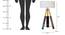 Cricket Tripod Lamp (Brown, White Shade Colour, Cotton Shade Material) by Urban Ladder - - 