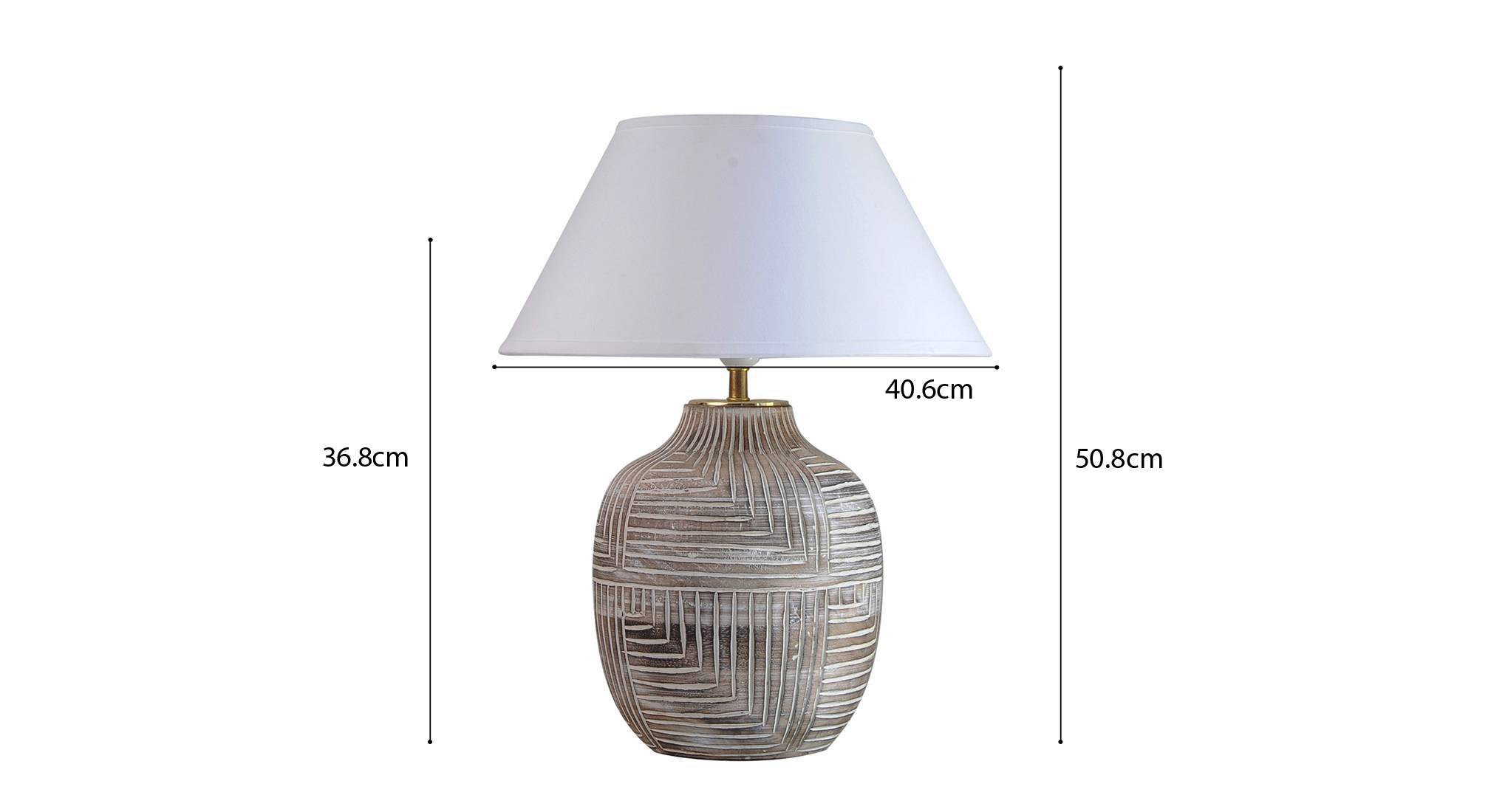 Cumberland table lamp white 5