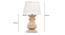 Sierra Table Lamp (Off White, White Shade Colour, Cotton Shade Material) by Urban Ladder - - 
