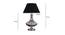 Delicea Table Lamp (Blue, Black Shade Colour, Cotton Shade Material) by Urban Ladder - - 