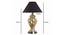Zelda Table Lamp (Black Shade Colour, Cotton Shade Material, Champagne) by Urban Ladder - - 