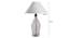 Whirlpool Table Lamp (Grey, White Shade Colour, Cotton Shade Material) by Urban Ladder - - 