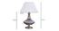 Delicea Table Lamp (Blue, White Shade Colour, Cotton Shade Material) by Urban Ladder - - 
