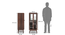 Boisdale Bar Cabinet (Walnut Finish) by Urban Ladder - Design 1 Template - 359717