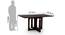 Danton 3-to-6 - Capra 6 Seat Folding Dining Table Set (Mahogany Finish) by Urban Ladder - - 