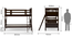Barnley Bunk Bed (Dark Walnut Finish, Without Storage) by Urban Ladder - Dimension - 359878