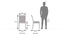 Wesley - Dalla 6 Seater Dining Table Set (Grey, Dark Walnut Finish) by Urban Ladder - - 