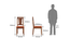 Danton 3-to-6 - Martha 6 Seater Folding Dining Table Set (Teak Finish, Burnt Orange) by Urban Ladder - - 