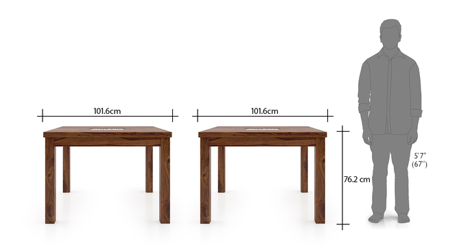 4 seater square dining table size deals