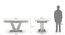 Caribu 6 to 8 Extendable - Seneca 8 Seater Dining Table Set (White High Gloss Finish) by Urban Ladder - - 