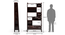 Alberto Bookshelf/Display Unit (85-book capacity) (Mahogany Finish) by Urban Ladder - - 
