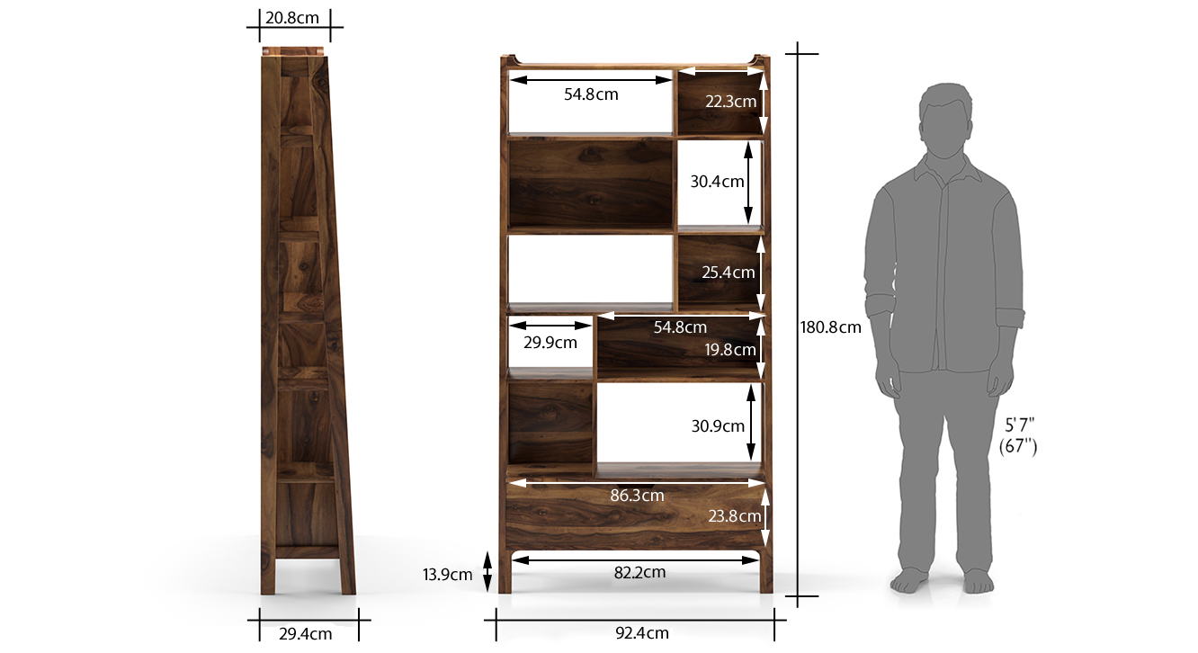 Alberto bookshelf teak
