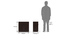 Bennis Shoe Cabinet (Dark Walnut Finish, 9 Pair Capacity) by Urban Ladder - Design 1 Dimension - 360206