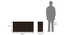 Bennis Shoe Cabinet (Dark Walnut Finish, 18 Pair Capacity) by Urban Ladder - Design 1 Dimension - 360209