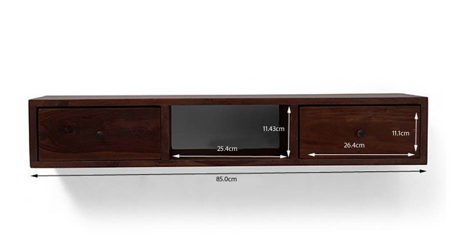 Claudio console shelf mahogany 1