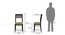 Zella Dining Chairs - Set of 2 (Mahogany Finish, Avocado Green) by Urban Ladder - - 