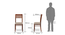 Zella Dining Chairs - Set of 2 (Teak Finish, Wheat Brown) by Urban Ladder - - 