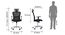 Venturi Study Chair-3 Axis Adjustable (Carbon Black) by Urban Ladder - - 