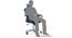 Venturi Study Chair-3 Axis Adjustable (Aqua) by Urban Ladder - - 