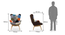 Contour Chair & Ottoman Replica (Patchwork) by Urban Ladder - - 