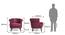Bardot Lounge Chair (Wine Red) by Urban Ladder - - 
