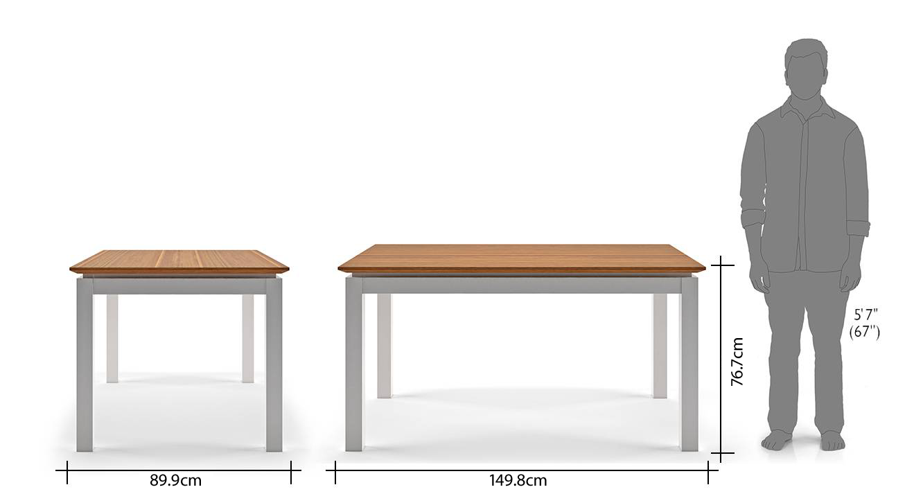 6seater wood