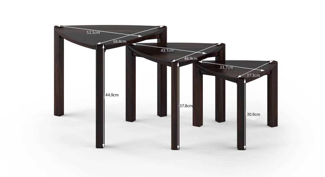 Clapton Solid Wood Side Table in Teak Finish Urban Ladder