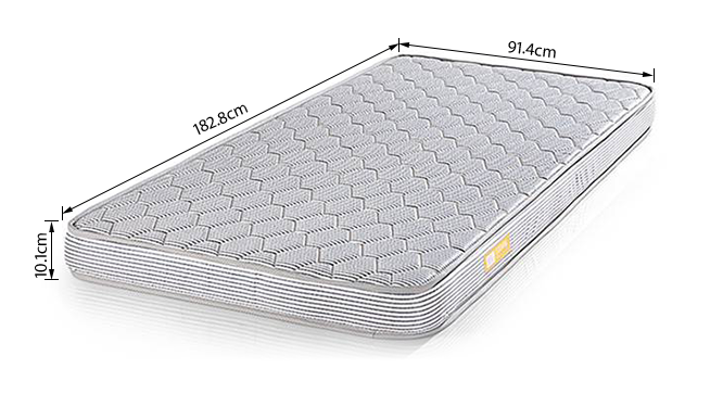 Essential Foam Mattress (Single Mattress Type, 4 in Mattress Thickness (in Inches), 72 x 36 in Mattress Size) by Urban Ladder - Image 1 Design 1 - 360414