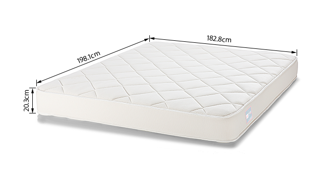 Cloud Pocket Spring Mattress with HD Foam (King Mattress Type, 78 x 72 in (Standard) Mattress Size, 8 in Mattress Thickness (in Inches)) by Urban Ladder - - 