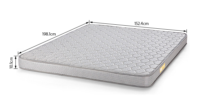 Essential Foam Mattress (Queen Mattress Type, 78 x 60 in (Standard) Mattress Size, 4 in Mattress Thickness (in Inches)) by Urban Ladder - Design 1 Dimension - 360439