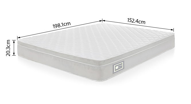 Dreamlite bonnel spring mattress with eurotops queen 8