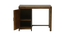 Leslie Study Table (Semi Gloss Finish, Rustic Teak) by Urban Ladder - Rear View Design 1 - 360774