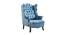 Arnova Wing Chair (Blue, Vintage Classic Finish) by Urban Ladder - Cross View Design 1 - 361014