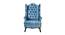 Arnova Wing Chair (Blue, Vintage Classic Finish) by Urban Ladder - Front View Design 1 - 361015