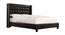 Chic Upholstered Bed (Black, King Bed Size) by Urban Ladder - Cross View Design 1 - 361108