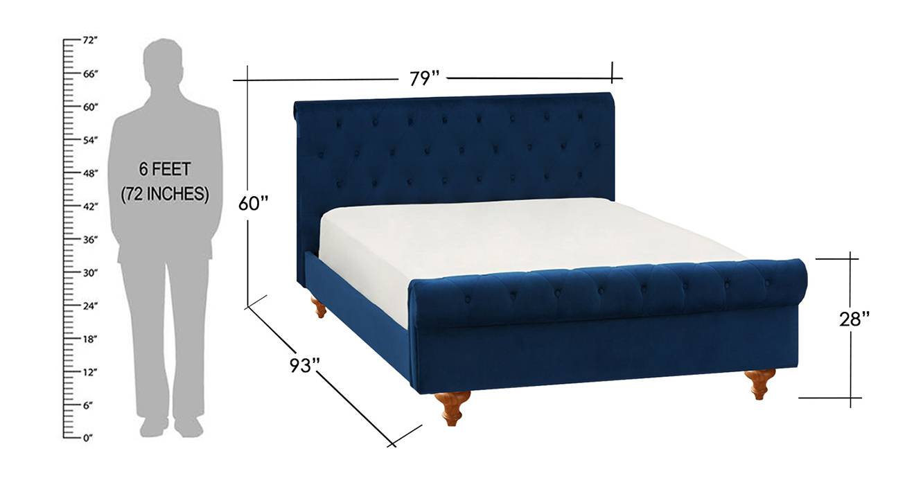 Elvira Upholstered Non Storage Bed Urban Ladder