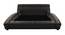 Essential Upholstered Bed (Black, King Bed Size) by Urban Ladder - Rear View Design 1 - 361232