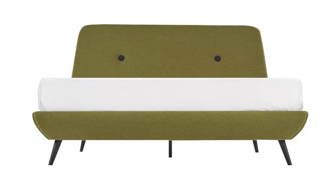 Giulia Low Platform Non Storage Bed (Queen Bed Size, Light Green) by Urban Ladder - Front View Design 1 - 361293