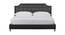 Modern Upholstered Platform Bed (Black, Queen Bed Size) by Urban Ladder - Front View Design 1 - 361453