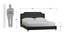 Modern Upholstered Platform Bed (Black, Queen Bed Size) by Urban Ladder - Design 1 Dimension - 361456