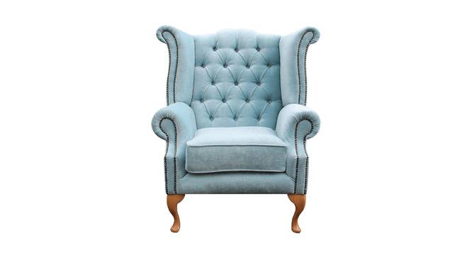 Royal High Back Chair (Blue, Modern Finish) by Urban Ladder - Cross View Design 1 - 361556
