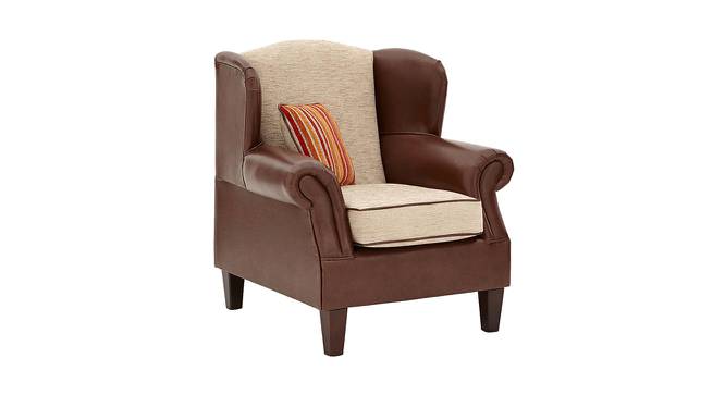 Royal Wing Chair (Brown, Modern Finish) by Urban Ladder - Front View Design 1 - 361564