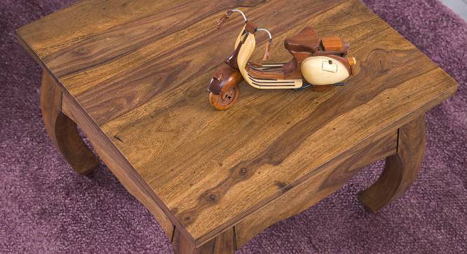 Chaucer Side Table (Semi Gloss Finish, Rustic Teak) by Urban Ladder - Front View Design 1 - 361762