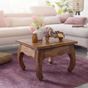 Chaucer Solid Wood Side Table in Semi Gloss Rustic Teak Finish-image-40